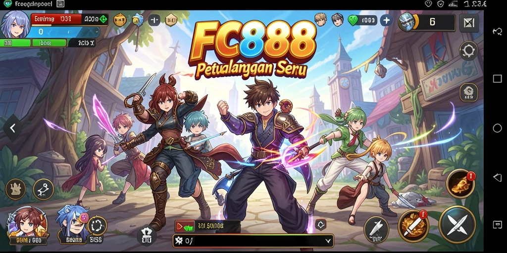 Tampilan menarik dari gameplay <strong>FC888</strong> dengan karakter anime.