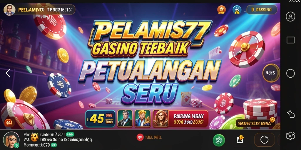 Screenshot PELAMIS77 dengan gameplay kasino yang menarik dan grafis memukau.